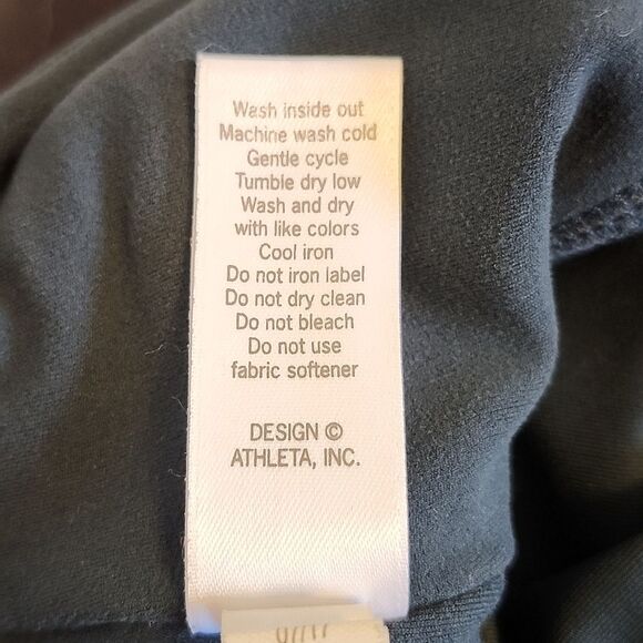 Athleta Cobra Tight cutout deep turquoise green leggings, size XS - Picture 8 of 9